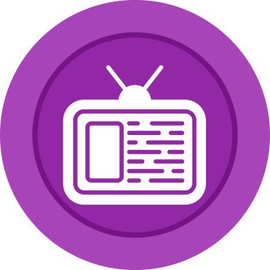 tv simge vektör çizim