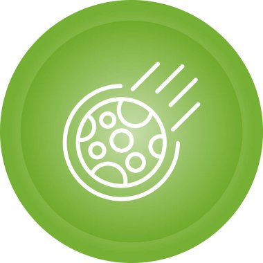 Meteor simgesi. Sosyal medya, uygulama ve web tasarımı için basit vektör sembolü.  