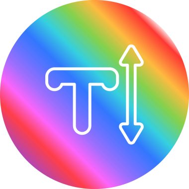 Metin sembolü vektör illüstrasyonu 