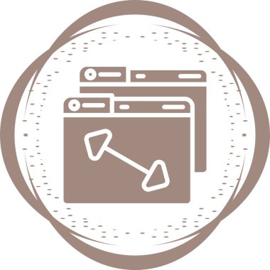 Shrink web icon, vector illustration 