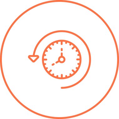 Saat. Web simgesi basit illüstrasyon 