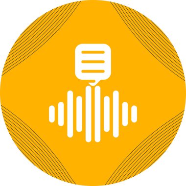 Dijital Ses Kayıt Ağı simgesi, basit vektör illüstrasyonu