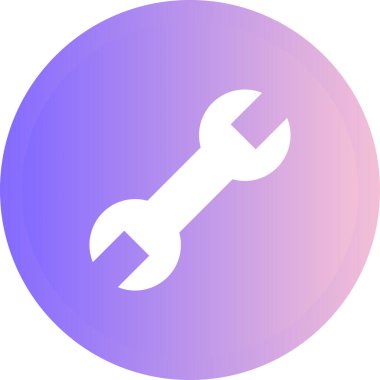 İngiliz anahtarı. Web simgesi basit illüstrasyon