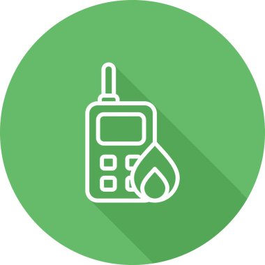 Beyaz arkaplan, vektör illüstrasyonunda radyo simgesi veya logo izole işareti