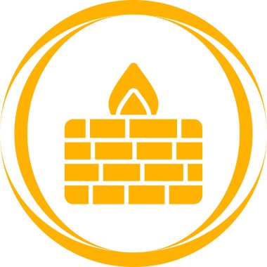 Firewall web simgesinin vektör illüstrasyonu      