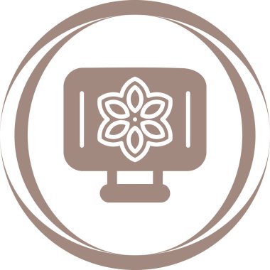 Masaüstü simgesinde Desen Desenleri, basit illüstrasyon