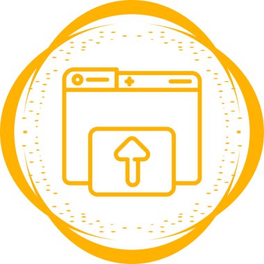 Dizin için web simgesi vektör illüstrasyonu yükleniyor