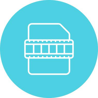 video dosyası simgesini, vektör çizim  