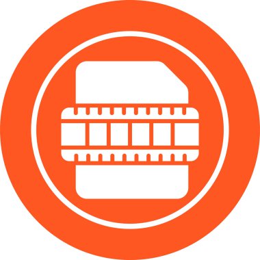 video dosyası simgesini, vektör çizim  