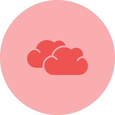 Bulut. Web simgesi basit illüstrasyon 