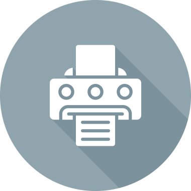 Yazıcı. Web simgesi basit tasarım