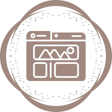 Kullanıcı Arayüzü Web simgesi vektör çizimi