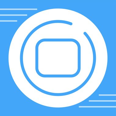 Çember Web simgesi vektör illüstrasyonunu durdur