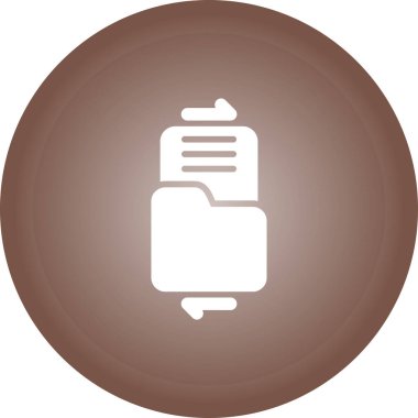 Dosya paylaşım simgesi, vektör illüstrasyonu 