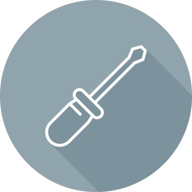 tornavida aracı simgesini, vektör çizim  