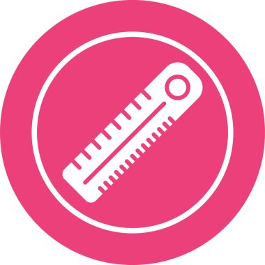 cetvel simgesinin vektör illüstrasyonu