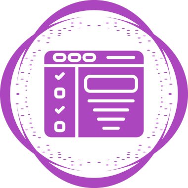 Tasarım Özeti. Web simgesi basit illüstrasyon   