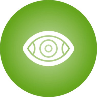 Göz. Web simgesi basit illüstrasyon 