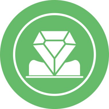 Elmas ağ simgesi basit illüstrasyon