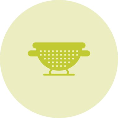 Colander web simgesi vektör illüstrasyonu 