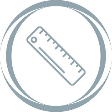 cetvel simgesinin vektör illüstrasyonu