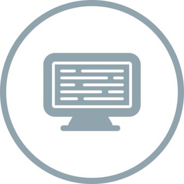 bilgisayar simgesi, vektör illüstrasyonu basit tasarım