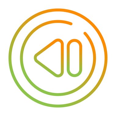 vektör ağ simgesi Önceki Parça Düğmesi 