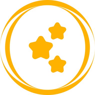 Yıldız patlaması etkisi simgesi, vektör illüstrasyonu 