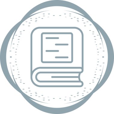 kitap web simgesi, vektör illüstrasyonu 