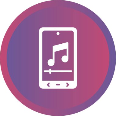 Müzik çalar simgesinin vektör illüstrasyonu