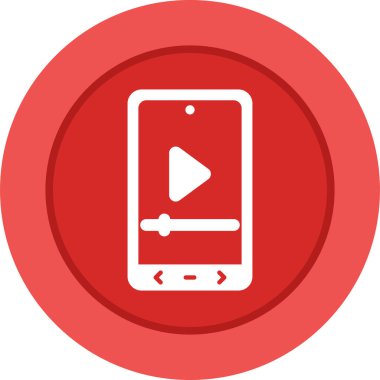 Video player vector icon design 