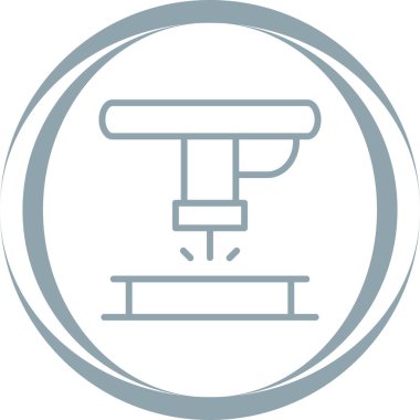 makine simgesi, vektör illüstrasyonu 