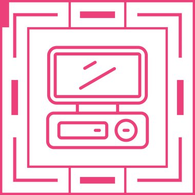 masaüstü web simgesi vektör çizimi