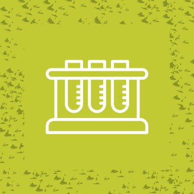 Test Tüpü Rafı simgesinin vektör çizimi