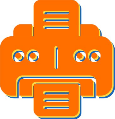 Office yazıcı simgesini, vektör çizim