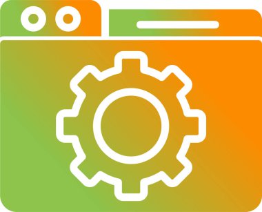 Web tarayıcı simgesi, vektör illüstrasyonu basit tasarım