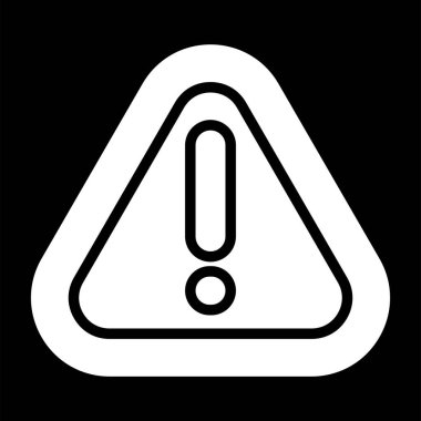 Uyarı tehlike simgesi web basit illüstrasyonuName