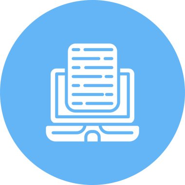 Test simgesinin vektör illüstrasyonu