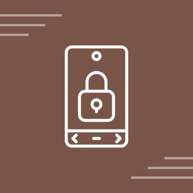 Kilitli ağ simgesi, vektör illüstrasyonu  