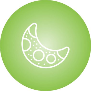 Ay ağ simgesinin vektör illüstrasyonu