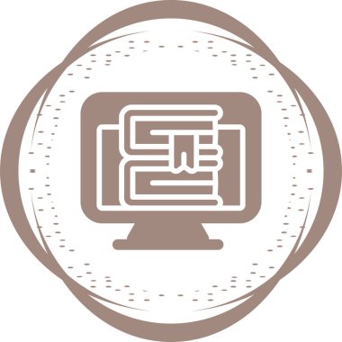 bilgisayar simgesi, vektör illüstrasyonu basit tasarım