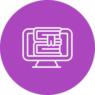 bilgisayar simgesi, vektör illüstrasyonu basit tasarım