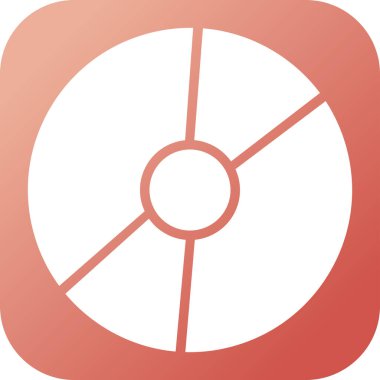 Disk modern simgesinin vektör illüstrasyonu