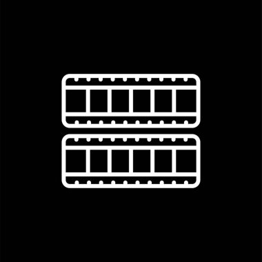 Beyaz arkaplanda izole edilmiş modern simge kaydırılıyor 