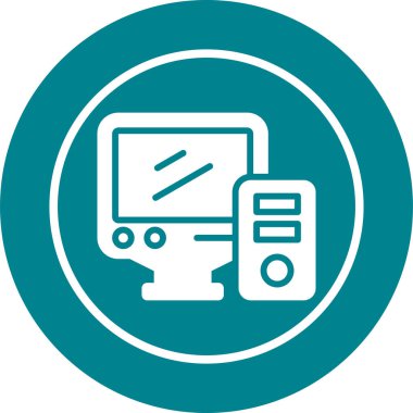 masaüstü web simgesi vektör çizimi