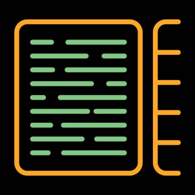 Belge İndeksleme simgesi vektör çizimi