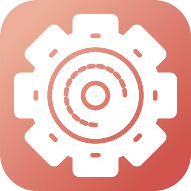 Teçhizat Web simgesi basit illüstrasyon