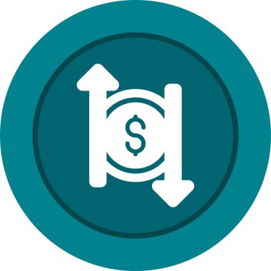 maliyet web simgesi vektör illüstrasyonu