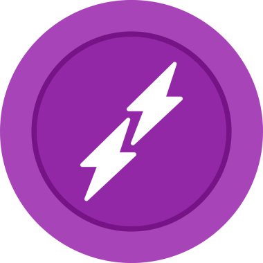 Yıldırım Ağı simgesi, basit vektör illüstrasyonu