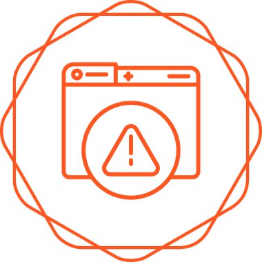 Dikkat Satır Simgesi, Hata Vektörü İşareti Beyaz Arkaplanda izole edildi  